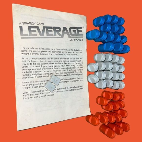 Vintage 1982 MB Leverage Board Game Don't Get Caught Off Balance - Picture 2 of 7